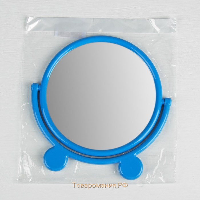 Зеркало настольное «Круг», с рамкой под фотографию, d зеркальной поверхности 17,5 см, цвет МИКС