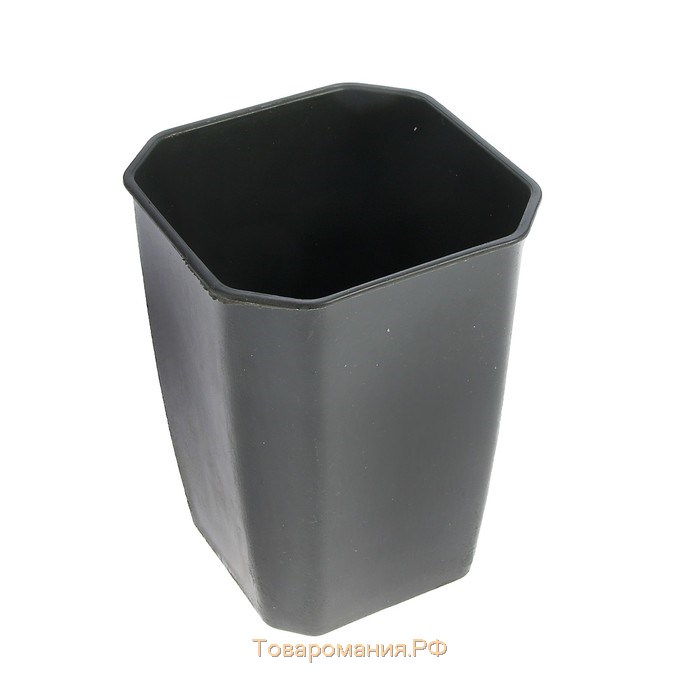 Набор для рассады: стаканы по 1 л (10 шт.), поддон 61 × 23 см, чёрный