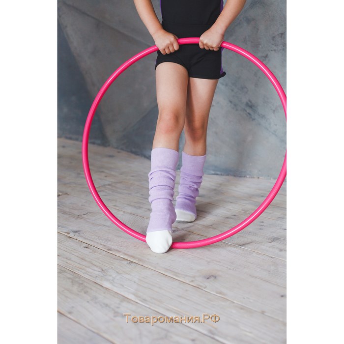Гетры для гимнастики и танцев Grace Dance №5, длина 50 см, цвет сиреневый