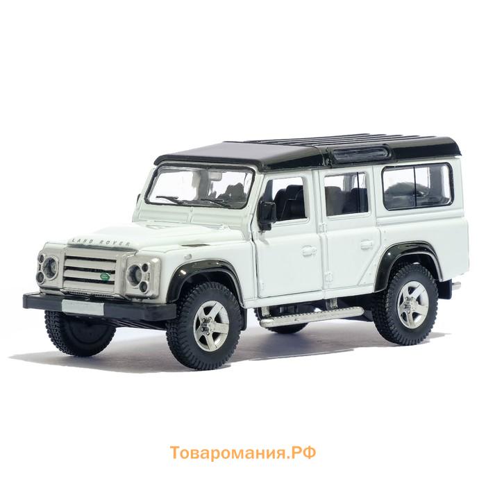 Машина металлическая LAND ROVER DEFENDER, 1:32, открываются двери, инерция, цвет чёрный