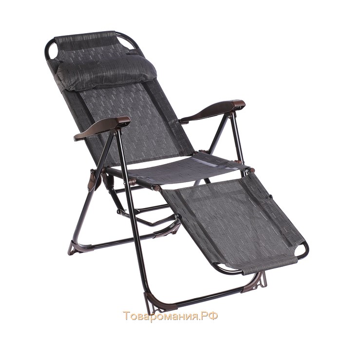 Кресло-шезлонг, 82x59x116 см, цвет венге