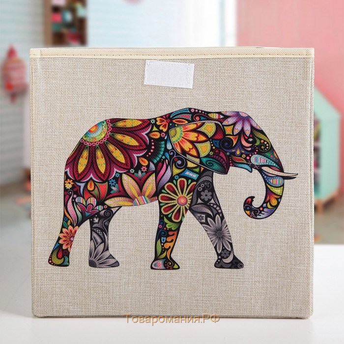 Короб стеллажный для хранения «Слон», 30×30×28,5 см