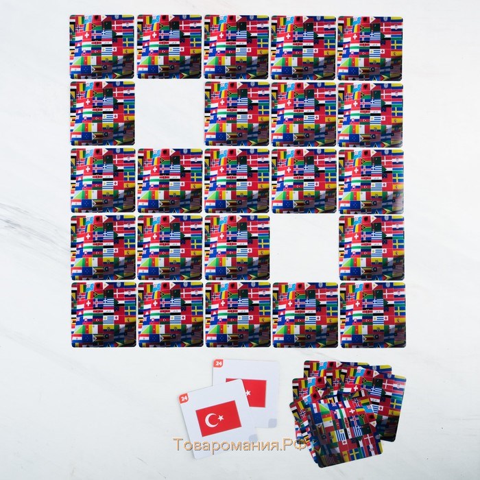 Настольная игра «Мемо Флаги», 50 карт, 5+