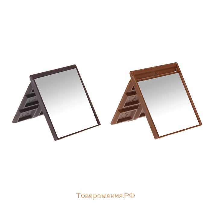 Зеркало складное «Шоколадное чудо», 7,5 × 8,5 см, цвет МИКС