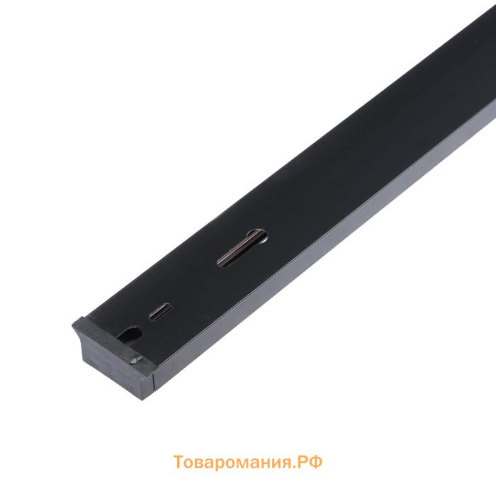 Шинопровод трековый 2 TRA, 2 м, TR-12B, усиленный, чёрный