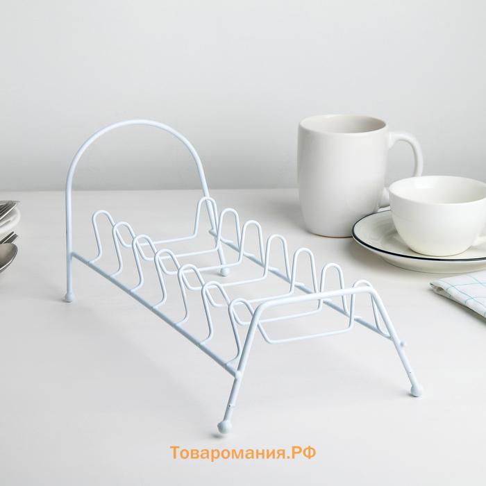 Подставка для крышек , 28.5×14×16.5 см, белая