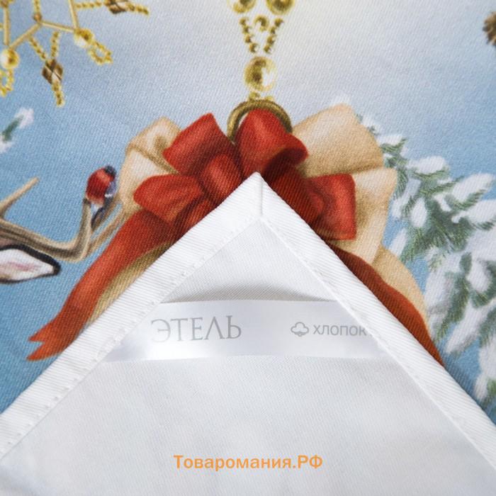 Скатерть новогодняя "" "Christmas time" 150х185см +/-3см с ГМВО, хл100%