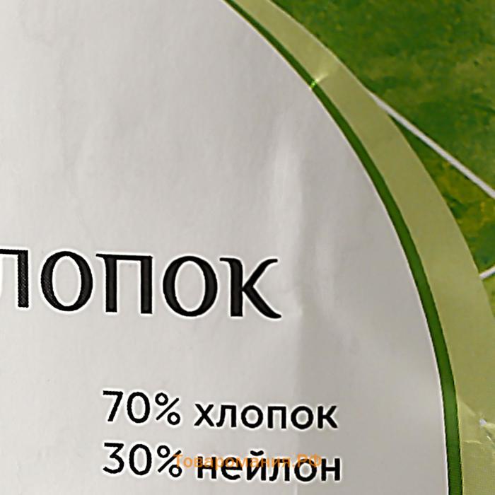 Пряжа для вязания спицами, крючком «Камтекс. Мягкий хлопок», 70% хлопок, 30% нейлон, 220 м/100 г, (008 серебристый)