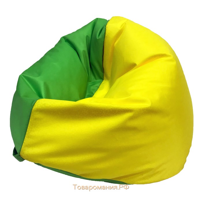 Кресло-мешок «Кроха», ширина 70 см, высота 80 см, цвет жёлто-салатовый, плащёвка