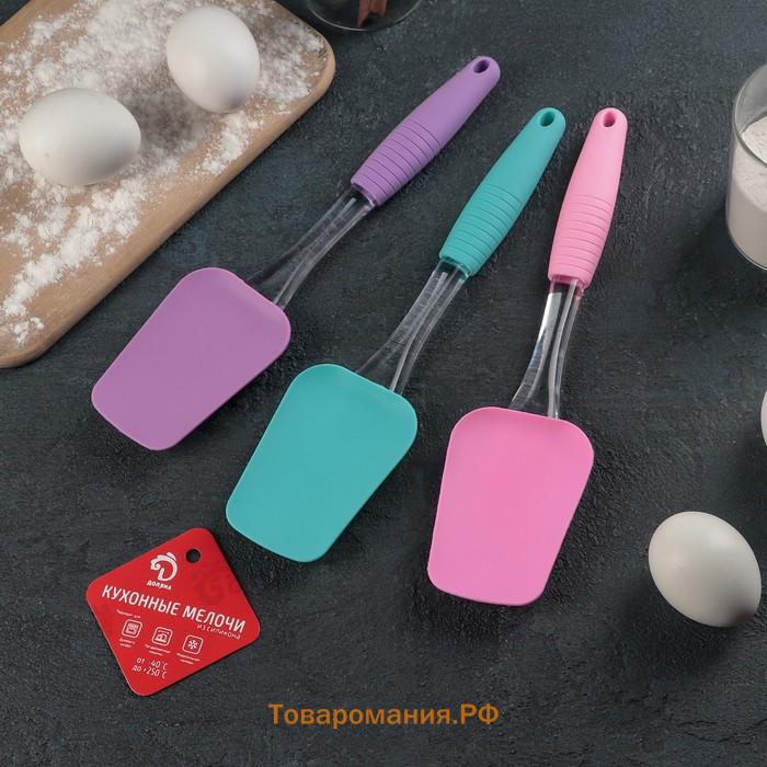 Лопатка  «Про», силикон, 25.5 см, красная
