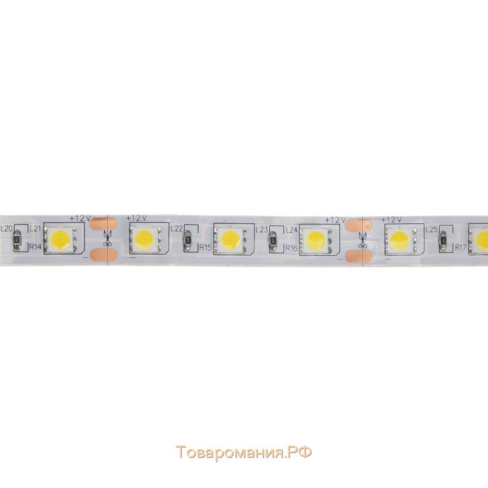 Светодиодная лента Ecola 3 м, IP20, SMD5050, 60 LED/м, 14.4 Вт/м, 12 В, 4200К