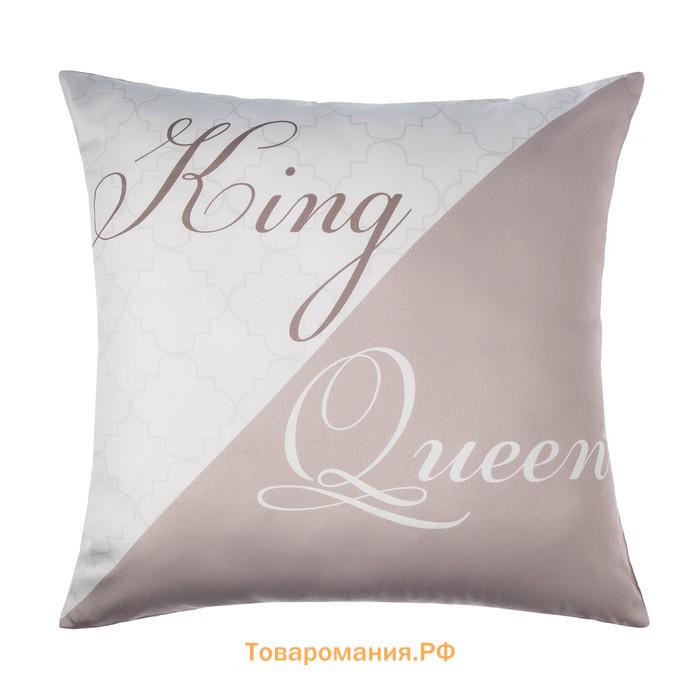 Постельное бельё «» 2 сп King&Queen 175*215 см,200*215 см,50*70+4 см - 2 шт