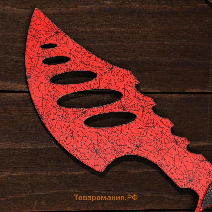 Сувенир деревянный «Топор», красный мрамор