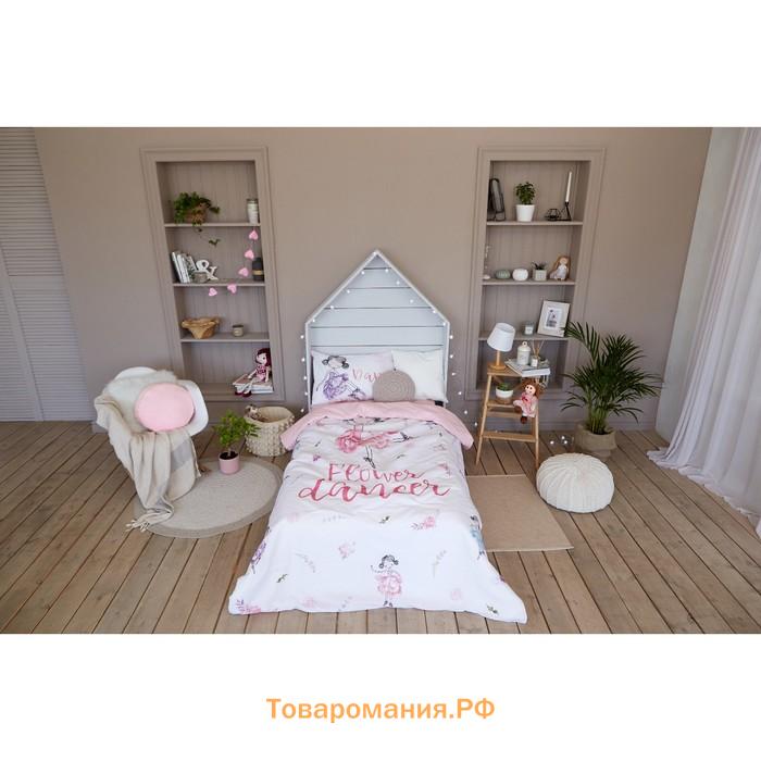 Постельное бельё «» 1.5 сп Flower dancer 143х215 см, 150х214 см, 50х70 см -1 шт,100% хлопок, бязь