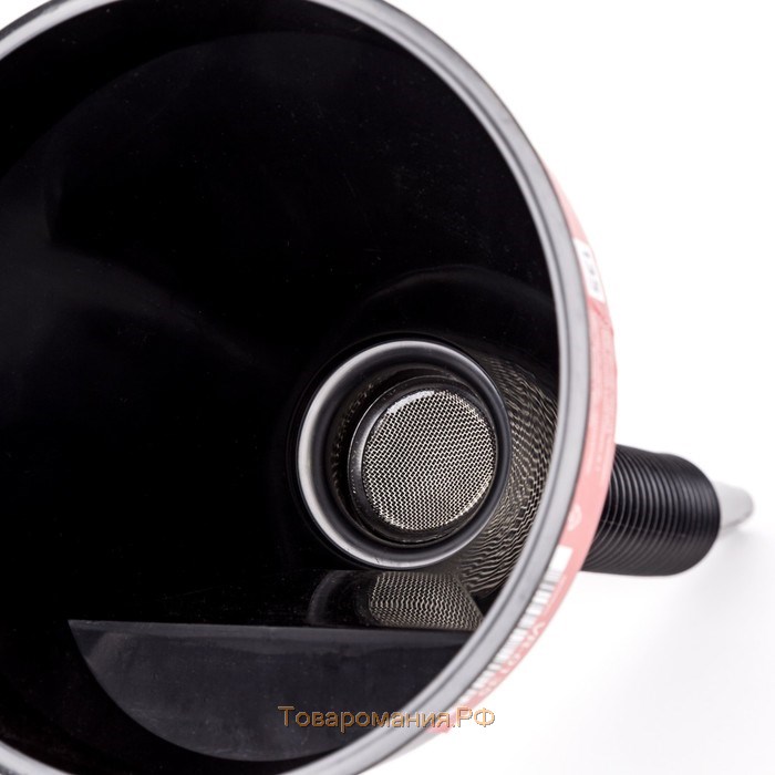 Воронка пластиковая Autoprofi, разборная, сетчатый фильтр, диаметр 135 мм, высота 380 мм, черная   4