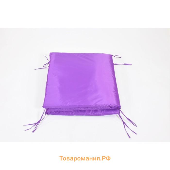 Подушка-матрас водоотталкивающ. 195х63х3,5 см, плащевка полиэстер 100%, цвет фиолет, синтетическое волокно