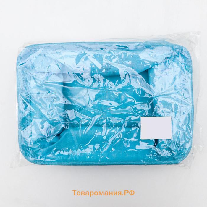 Корзина для хранения «Кактус», 23×16×12 см, цвет голубой
