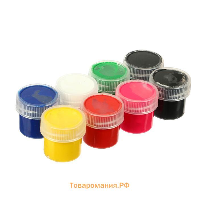 Краски пальчиковые набор 8 цветов х 20 мл, Спектр ARTEVIVA №1 классический, 160 мл (улучшенная формула) 3+