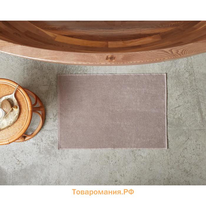 Коврик махровый  Organic Stone 50х70 см, 100% хл, 550гр/м2