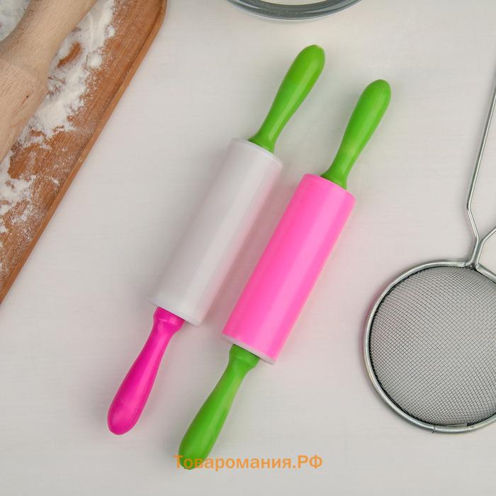 Скалка, 21 см, рабочая часть 9 см, МИКС