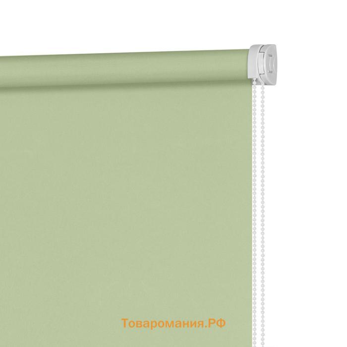 Рулонная штора «Плайн», 80х160 см, цвет весенний зеленый