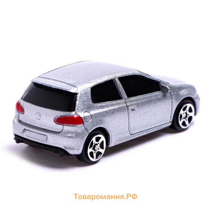 Машина металлическая VOLKSWAGEN GOLF GTI, 1:64, цвет серебро