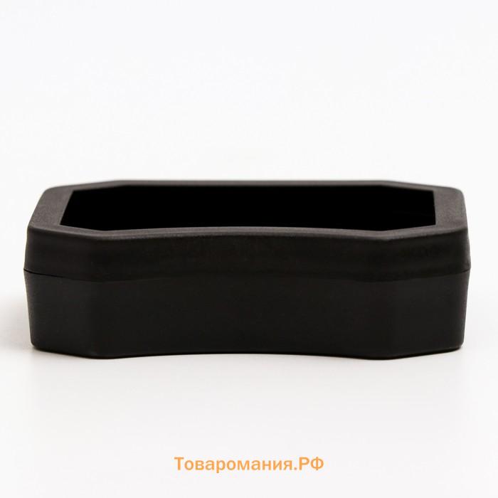 Кормушка для террариума, 7,1 х 5 х 2 см, черная