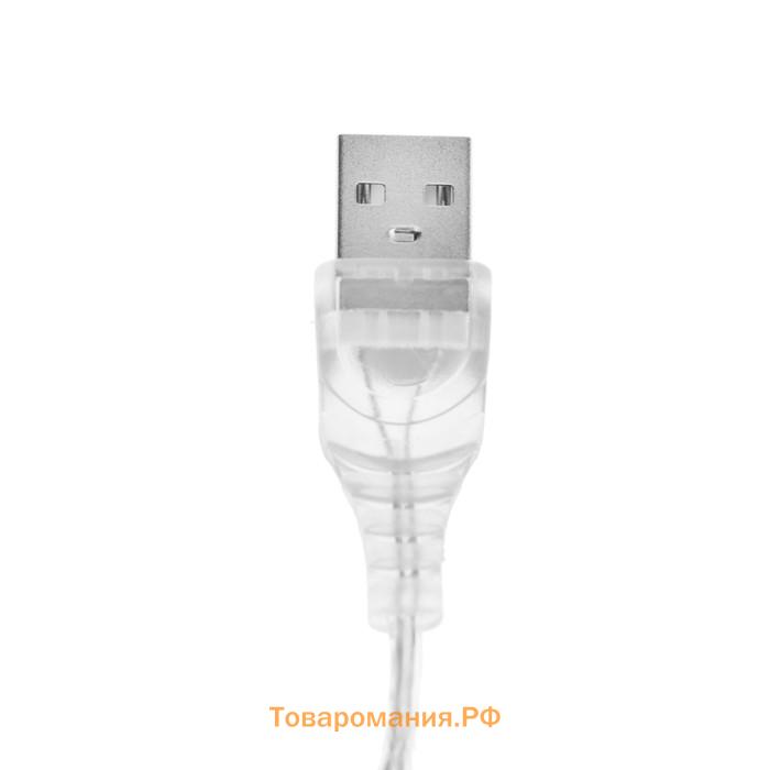 Фитосветильник для растений, светодиодный, 4 Вт, 170 мм, IP20, 5 В, USB, в горшок, 2 круга, мультиспектральный