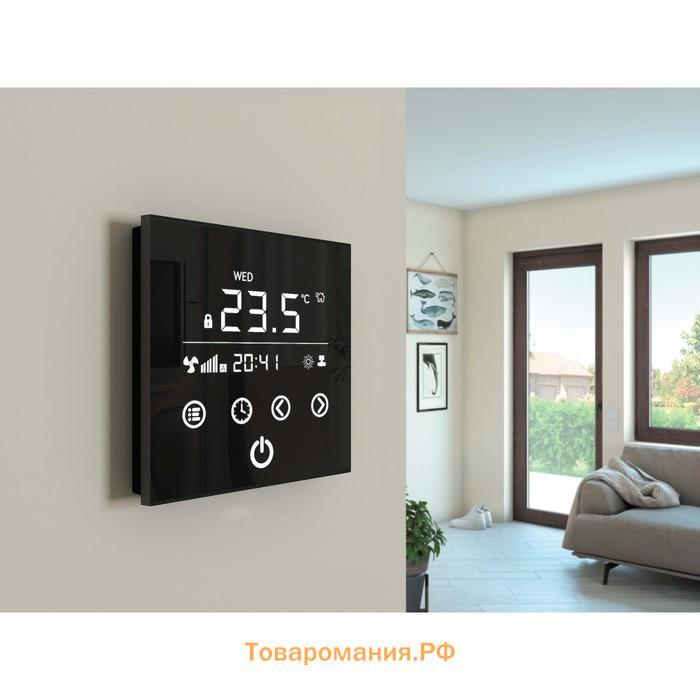 Регулятор VARMANN Vartronic, 220 В, программируемый, настенный, регулировка 7-50°С, черный