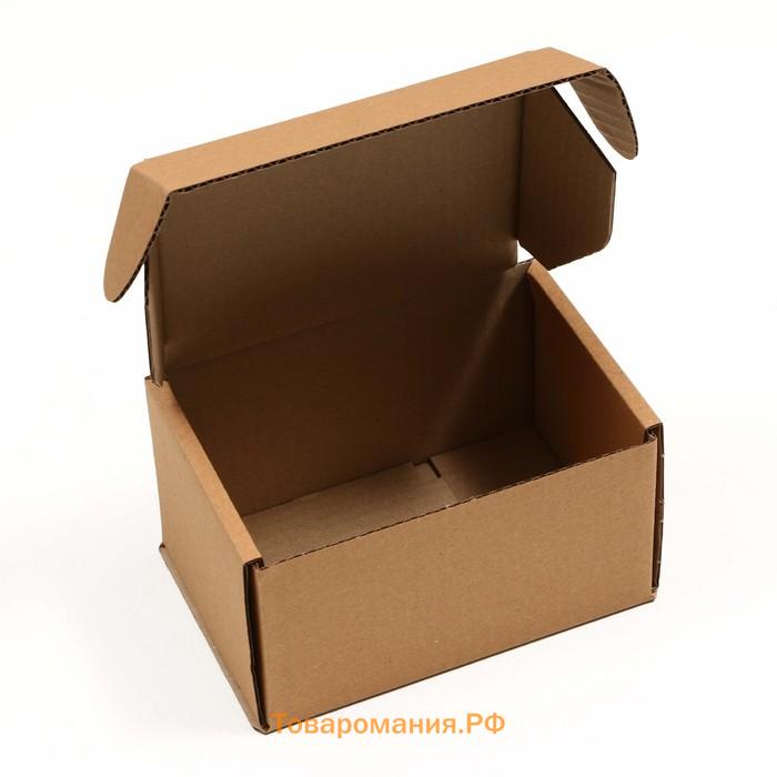 Коробка самосборная, бурая, 17 x 12 x 10 см