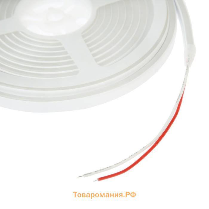 Гибкий неон General 6 × 12 мм, IP67, 5 м, SMD2835, 120 LED/м, 9,6 Вт/м, 12 В, свечение тёплое белое