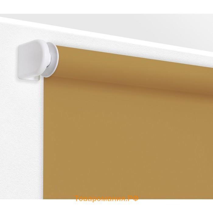 Рулонная штора «Плайн», 85х175 см, цвет кофейный