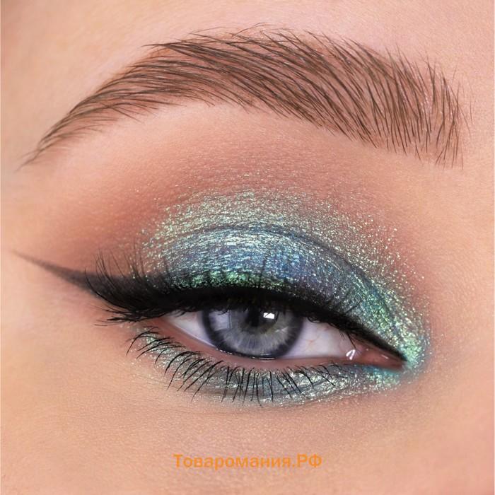 Тени для век Relouis PRO Eyeshadow Sparkle, тон 05 mermaid tail/голубо-зеленые, 2.9 г