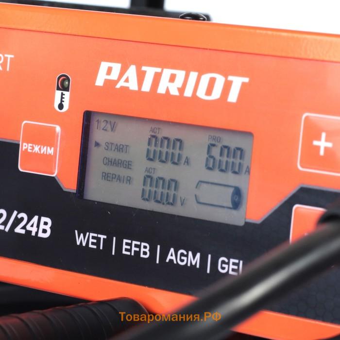 Пускозарядное инверторное устройство PATRIOT BCI-600D-Start, 12/24 В, 80 А