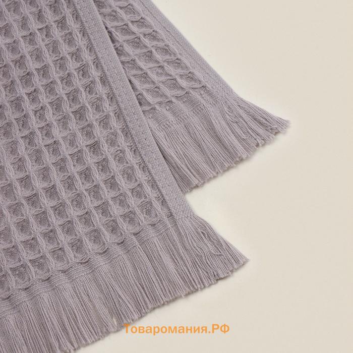 Полотенце вафельное SL HOME: Boho "Софт Мист" 30х60 см, 100% хлопок, 300 г/м2