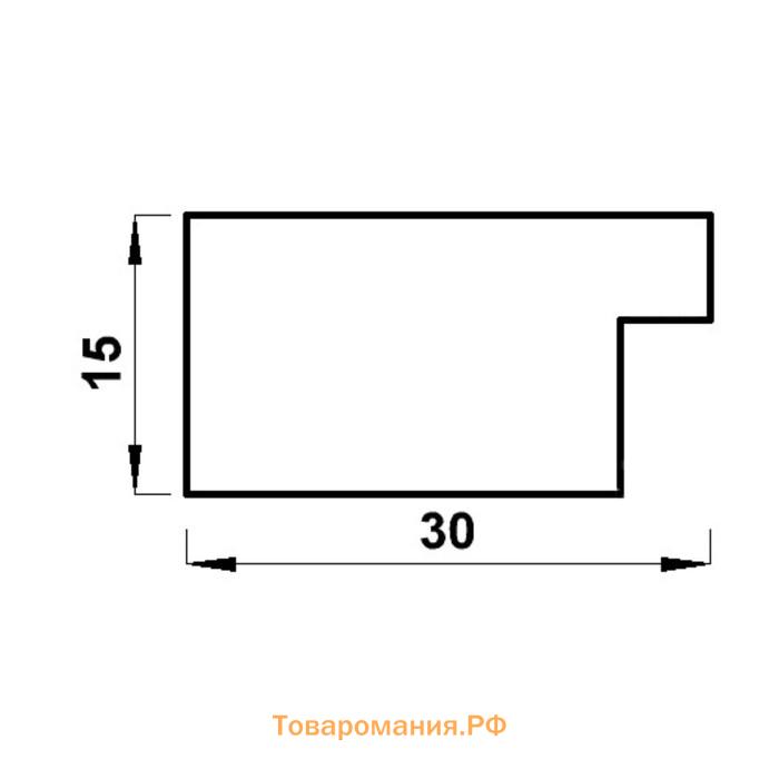 Фоторамка пластик "МИРАМ" 30х40 см, 651798-15, (пластиковый экран)