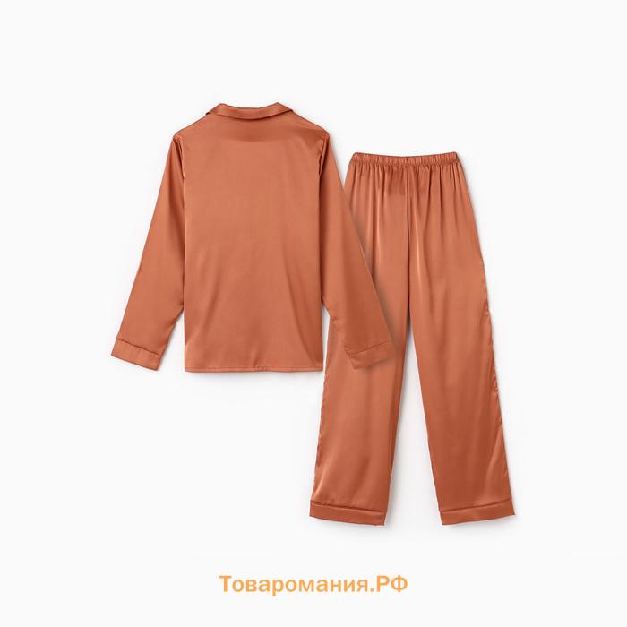 Пижама женская (рубашка и брюки) KAFTAN Terracotta р. 40-42