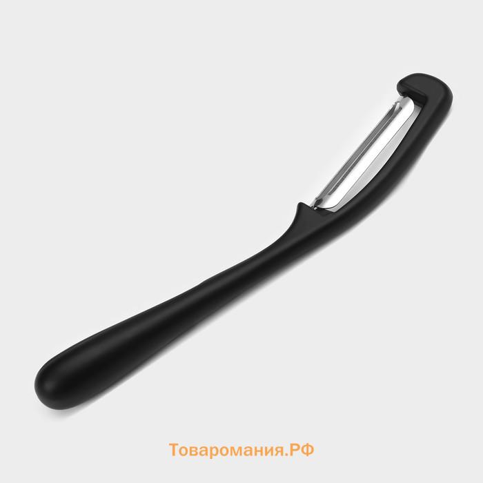 Овощечистка Magistro Vantablack, 16.7×2 см, вертикальная, чёрная
