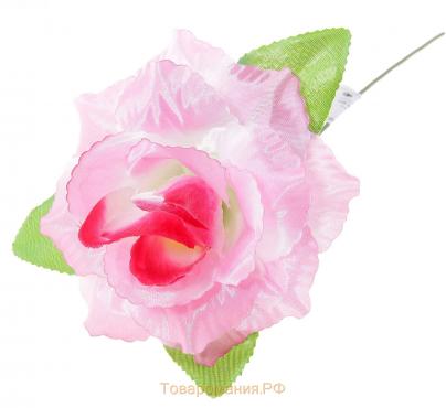 Цветы искусственные "Роза розовая" 40 см