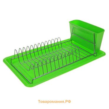 Сушилка для посуды с поддоном , 38.5×21.5×12.5 см, МИКС