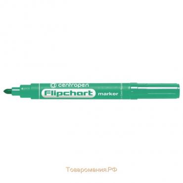 Маркер для флипчарта 5.0 мм Centropen 8550 FLIPCHART, линия 2,5 мм, цвет зелёный
