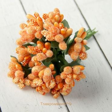 Декор для творчества "Летние цветы" МИКС, 9,5 см (1 набор=1 букету) в букете 12 цветков