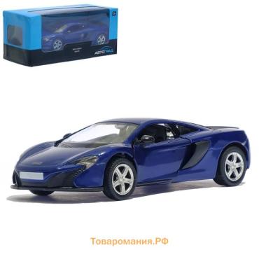 Машина металлическая MCLAREN 650S, 1:32, открываются двери, инерция, цвет оранжевый