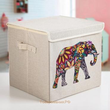 Короб стеллажный для хранения «Слон», 30×30×28,5 см