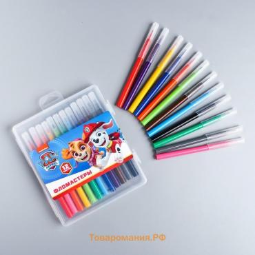 Фломастеры, 12 цветов, Paw Patrol