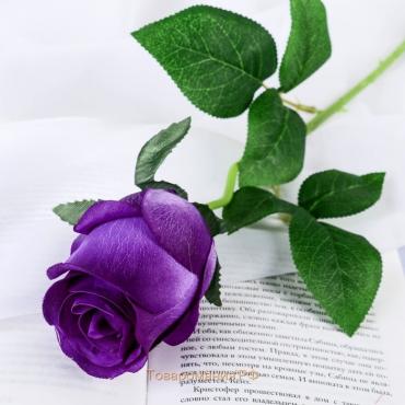 Цветы искусственные "Роза Натурэль" 6х44 см, фиолетовый