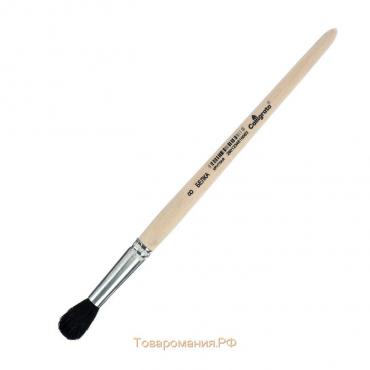 Кисть Белка круглая № 8 (диаметр обоймы 8 мм; длина волоса 26 мм), деревянная ручка, Calligrata
