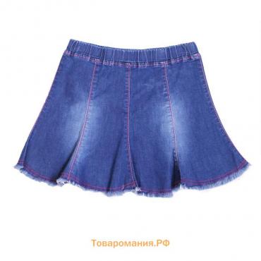 Юбка джинсовая для девочек, рост 116 см