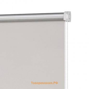 Рулонная штора блэкаут «Плайн», 50х160 см, цвет морозный серый
