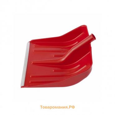 Ковш лопаты пластиковый, 420 × 425 мм, с планкой, красный, «Сибртех»